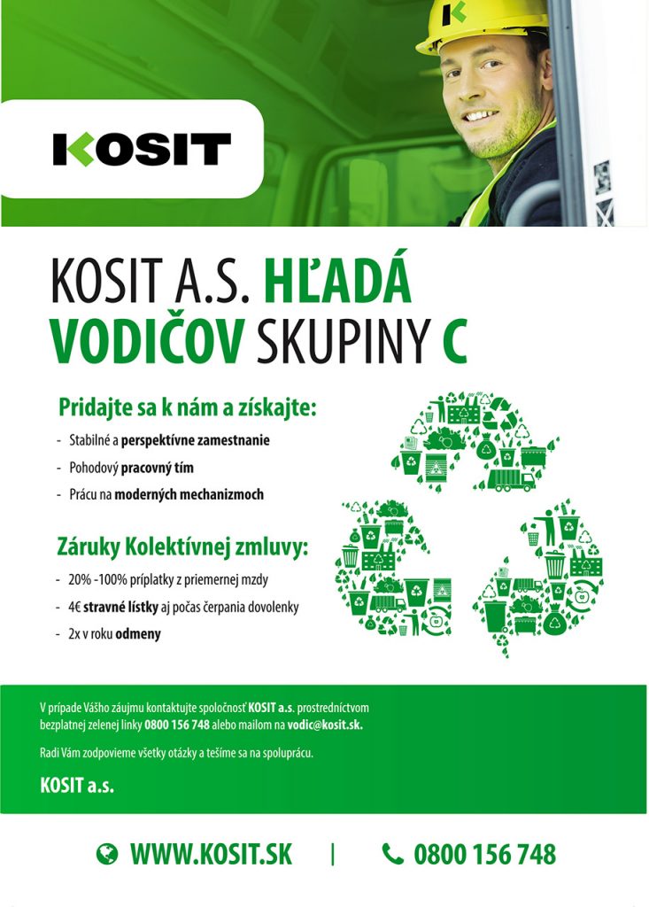 Kosit leták hladáme vodičov skupiny c